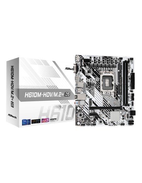 Asrock H610M-HDV M.2+ D5 Intel H610 LGA 1700 micro ATX