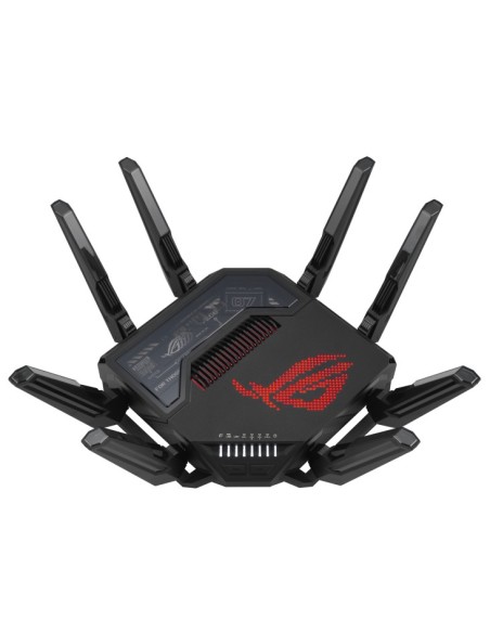 ASUS ROG Rapture GT-BE98 router inalámbrico 10 Gigabit Ethernet Quad-band (2.4 GHz   5 GHz-1   5 GHz-2   6 GHz) Negro