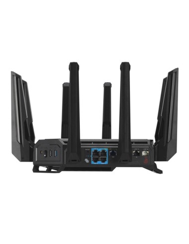 ASUS ROG Rapture GT-BE98 router inalámbrico 10 Gigabit Ethernet Quad-band (2.4 GHz   5 GHz-1   5 GHz-2   6 GHz) Negro