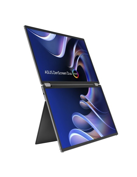 ASUS ZenScreen Duo OLED MQ149CD pantalla para PC 35,6 cm (14") 1920 x 1200 Pixeles WUXGA Plata