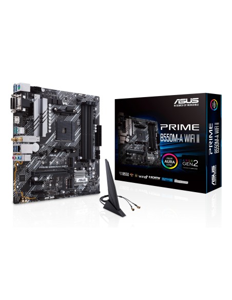 ASUS PRIME B550M-A WIFI II AMD B550 Zócalo AM4 micro ATX