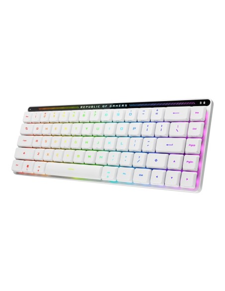 ASUS 90MP03EC-BKSA10 teclado Juego USB + RF Wireless + Bluetooth Blanco