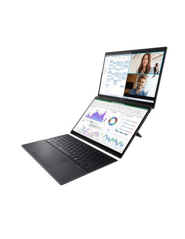 ASUS Zenbook Duo OLED UX8406CA-PZ166X - Ordenador Portátil 14" WQXGA+ 120Hz (Intel Core Ultra 9 285H, 32GB RAM, 1TB SSD, Arc