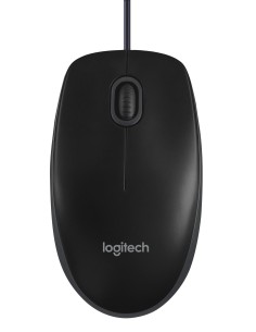 Logitech B100 ratón Oficina Ambidextro USB tipo A Óptico 800 DPI 2
