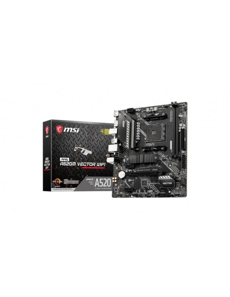 MSI MAG A520M VECTOR WIFI placa base AMD A520 Zócalo AM4 micro ATX