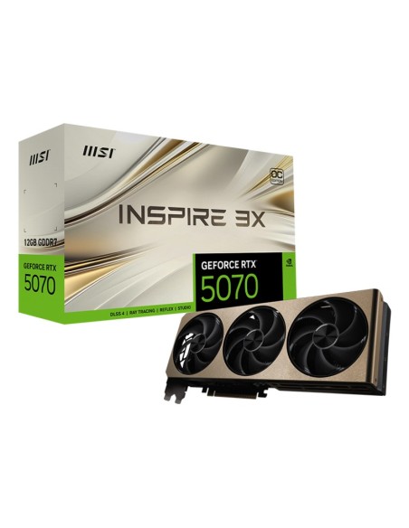 MSI GeForce RTX 5070 12G INSPIRE 3X OC NVIDIA 12 GB GDDR7