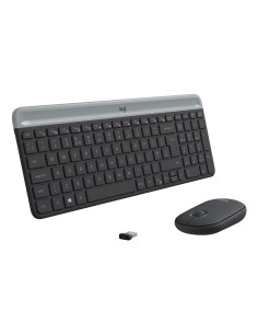 Logitech 920-009204 teclado Ratón incluido Universal RF inalámbrico QWERTY Internacional de EE.UU. Grafito