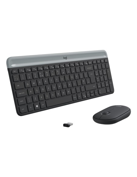 Logitech 920-009204 teclado Ratón incluido Universal RF inalámbrico QWERTY Internacional de EE.UU. Grafito
