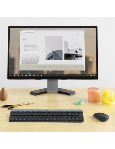 Logitech 920-009204 teclado Ratón incluido Universal RF inalámbrico QWERTY Internacional de EE.UU. Grafito