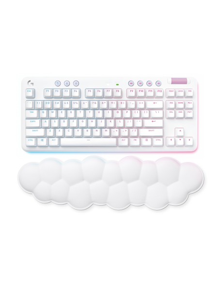 Logitech G 920-010454 teclado Juego RF Wireless + Bluetooth QWERTY Español Blanco