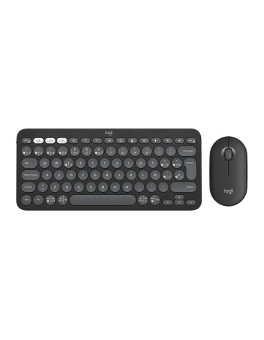 Logitech 920-012227 teclado Ratón incluido Universal RF Wireless + Bluetooth QWERTY Español Grafito
