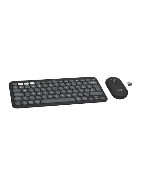 Logitech 920-012227 teclado Ratón incluido Universal RF Wireless + Bluetooth QWERTY Español Grafito