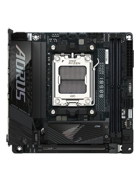 GIGABYTE B850I AORUS PRO Placa Base - Compatible con procesadores AMD Ryzen Serie 9000, VRM digital de 8+2+1 fases, hasta