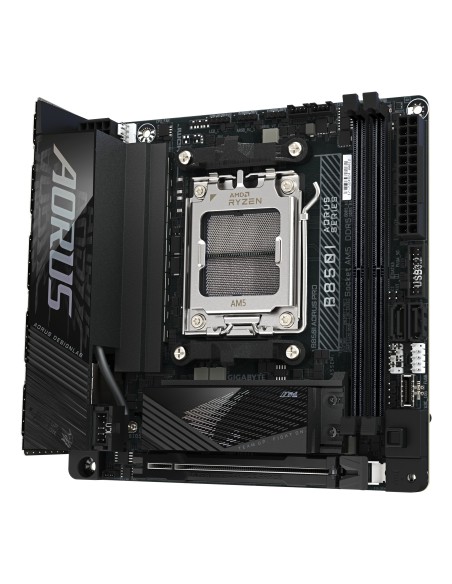 GIGABYTE B850I AORUS PRO Placa Base - Compatible con procesadores AMD Ryzen Serie 9000, VRM digital de 8+2+1 fases, hasta