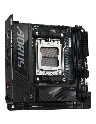 GIGABYTE B850I AORUS PRO Placa Base - Compatible con procesadores AMD Ryzen Serie 9000, VRM digital de 8+2+1 fases, hasta