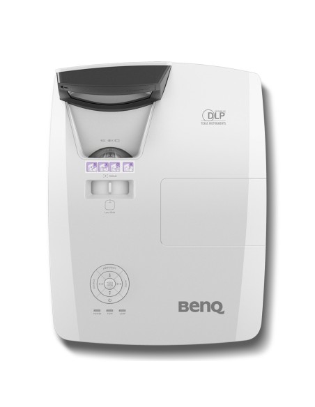 BenQ MW855UST+ Proyector de alcance ultracorto 3500 lúmenes ANSI DLP WXGA (1280x800) 3D Negro, Blanco