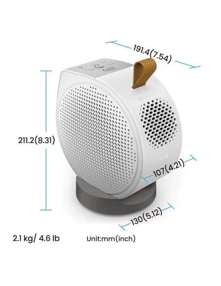 BenQ GV50 Proyector de alcance estándar 500 lúmenes ANSI DLP 1080p (1920x1080) Blanco