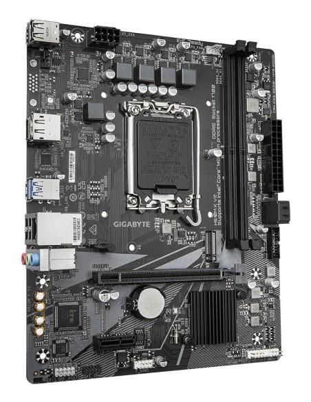 GIGABYTE H610M K V2 Placa base - Procesadores Intel Core 14ª generación, hasta 5600 MHz DDR5, 1xPCIe 3.0 M.2, LAN 1GbE, USB 3.2