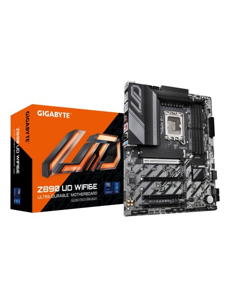 GIGABYTE Placa base Z890 UD WIFI6E - Compatible con CPUs Intel Core Ultra (Serie 2), VRM de 12+1+2 fases, hasta 8800MHz DDR5