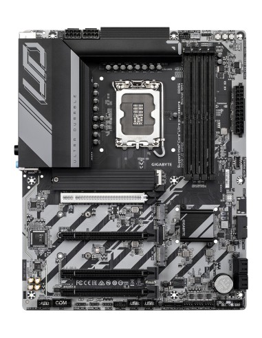 GIGABYTE Placa base Z890 UD WIFI6E - Compatible con CPUs Intel Core Ultra (Serie 2), VRM de 12+1+2 fases, hasta 8800MHz DDR5