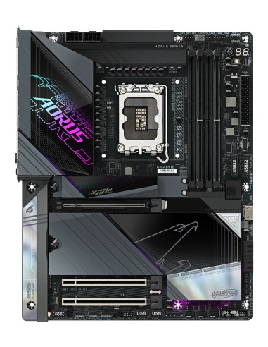 GIGABYTE Placa base Z890 AORUS MASTER - Compatible con CPUs Intel Core Ultra (Serie 2), VRM de 18+1+2 fases, hasta 9500MHz DDR5