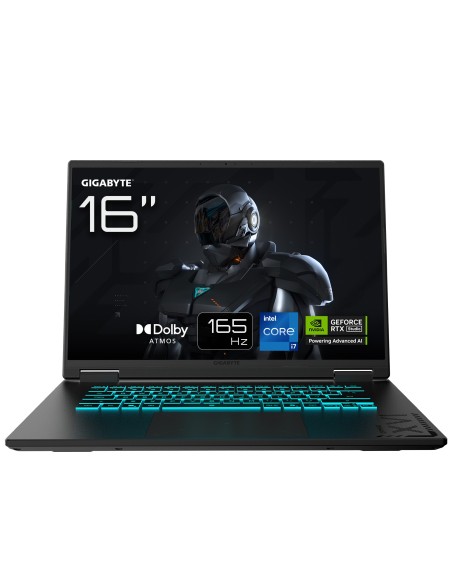 GIGABYTE GAMING A16 Portátil - 16", 165Hz WUXGA, Intel Core i7-13620H, RTX 5050, 16GB DDR5 5200MHz, SSD Gen4 de 1TB, DOS,