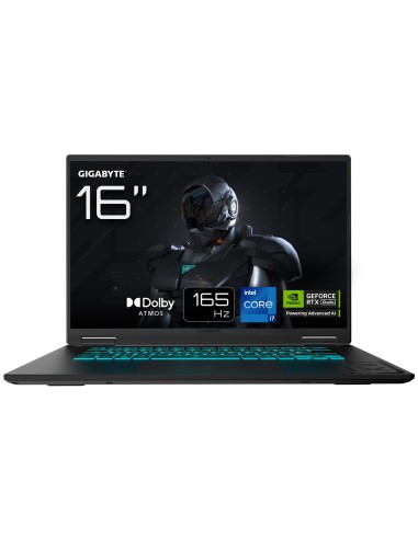 GIGABYTE GAMING A16 CVH Portátil Gaming – 16,0“, 165Hz WUXGA, Intel Core i7-13620H, NVIDIA RTX 5060, 16GB DDR5 5200MHz, 1 x SSD