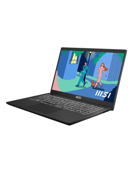 MSI Modern 15 B7M-461ES AMD Ryzen™ 5 7430U Portátil 39,6 cm (15.6") Full HD 16 GB DDR4-SDRAM 512 GB SSD Wi-Fi 6E (802.11ax)