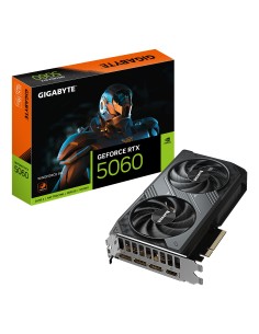 GIGABYTE GeForce RTX 5060 WINDFORCE 8G Tarjeta Gráfica - 8GB GDDR7, 128bit, PCI-E 5.0, 2497 MHz Frecuencia del núcleo, 3 x 2