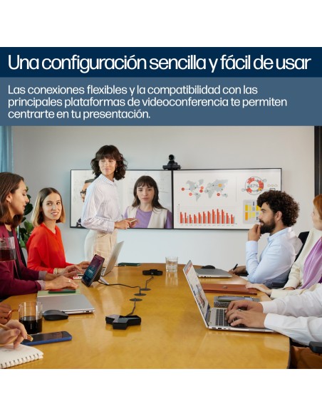 HP Poly Cámara inteligente Poly Studio E60 4K con zoom óptico de 12 aumentos y MPTZ