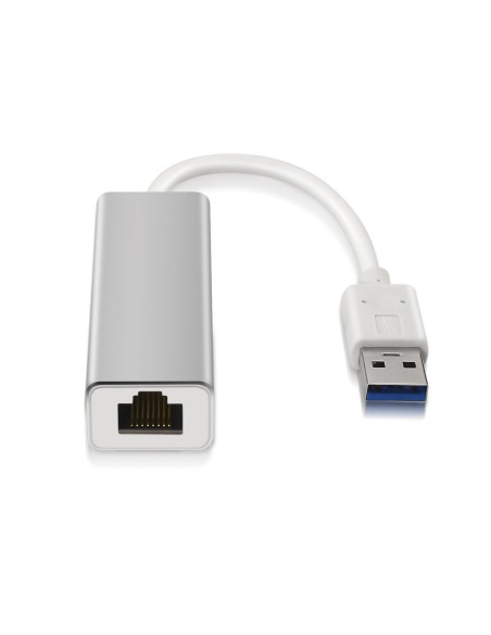 AISENS A106-0049 cambiador de género para cable RJ-45 USB 2.0 Type-A Plata, Blanco