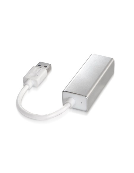 AISENS A106-0049 cambiador de género para cable RJ-45 USB 2.0 Type-A Plata, Blanco