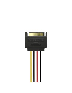 AISENS A131-0353 cable de SATA 0,2 m SATA de 15 pines 2 x SATA de 15 pines Negro, Rojo, Amarillo 2