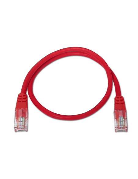 AISENS A133-0187 cable de red Rojo 0,5 m Cat5e U UTP (UTP)