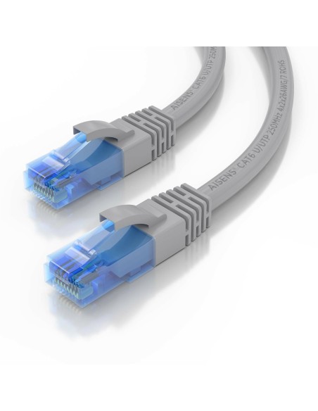 AISENS Cable De Red Latiguillo RJ45 Cat.6 UTP AWG26 CCA, Gris, 2.0 m