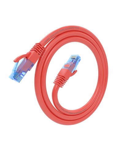 AISENS Cable De Red Latiguillo RJ45 Cat.6 UTP AWG26 CCA, Rojo, 0.75 m