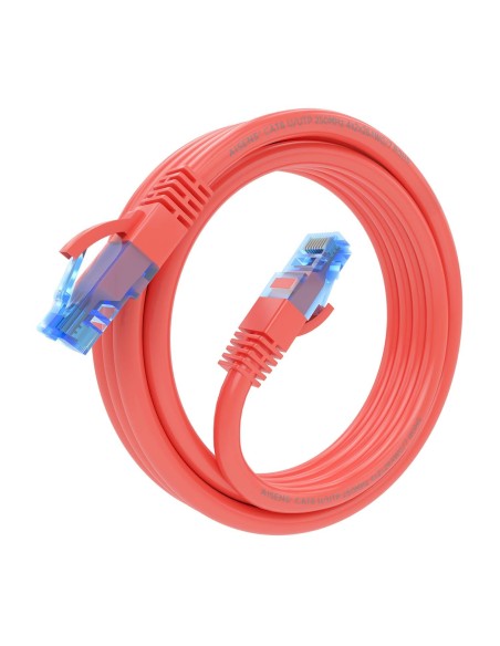AISENS Cable De Red Latiguillo RJ45 Cat.6 UTP AWG26 CCA, Rojo, 3.0 m
