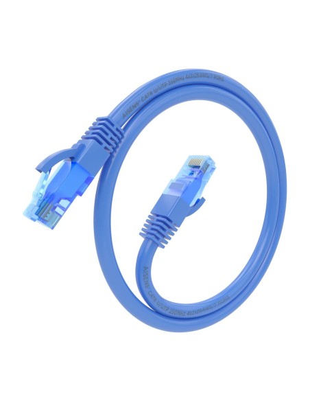 AISENS Cable De Red Latiguillo RJ45 Cat.6 UTP AWG26 CCA, Azul, 25 cm