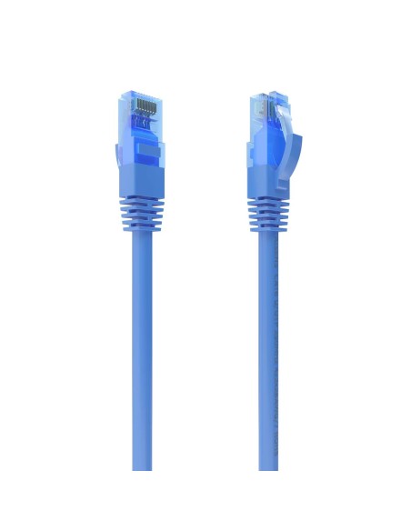 AISENS Cable De Red Latiguillo RJ45 Cat.6 UTP AWG26 CCA, Azul, 1.0 m
