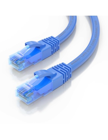 AISENS Cable De Red Latiguillo RJ45 Cat.6 UTP AWG26 CCA, Azul, 0.75 m