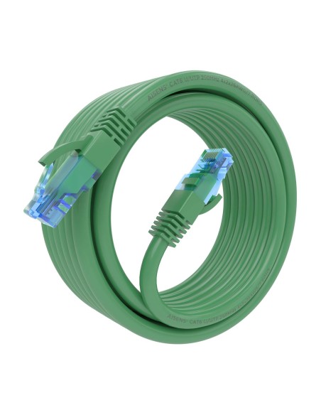 AISENS Cable De Red Latiguillo RJ45 Cat.6 UTP AWG26 CCA, Verde, 5.0 m