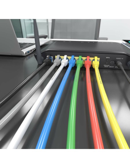 AISENS Cable De Red Latiguillo RJ45 Cat.6 UTP AWG26 CCA, Negro, 3.0 m