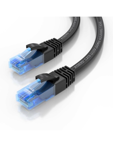 AISENS Cable De Red Latiguillo RJ45 Cat.6 UTP AWG26 CCA, Negro, 15 m