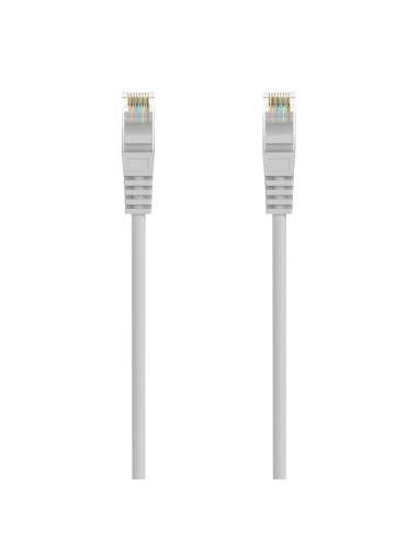 AISENS Cable de Red Latiguillo RJ45 LSZH Cat.6A 500 Mhz UTP AWG24, Gris, 1.5M