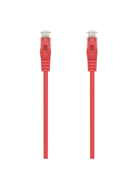 AISENS Cable de Red Latiguillo RJ45 LSZH Cat.6A 500 Mhz UTP AWG24, Rojo, 1.5M