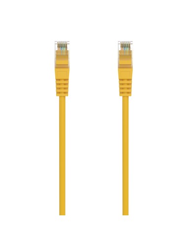 AISENS Cable de Red Latiguillo RJ45 LSZH Cat.6A 500 Mhz UTP AWG24, Amarillo, 1.5M