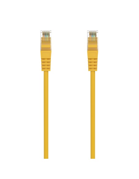 AISENS Cable de Red Latiguillo RJ45 LSZH Cat.6A 500 Mhz UTP AWG24, Amarillo, 1.5M