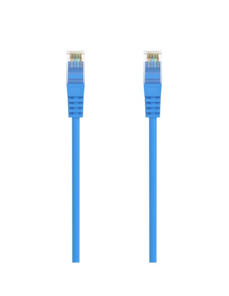 AISENS Cable de Red Latiguillo RJ45 LSZH Cat.6A 500 Mhz UTP AWG24, Azul, 3.0M