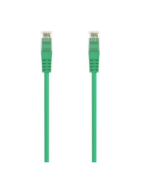 AISENS Cable de Red Latiguillo RJ45 LSZH Cat.6A 500 Mhz UTP AWG24, Verde, 1.5M