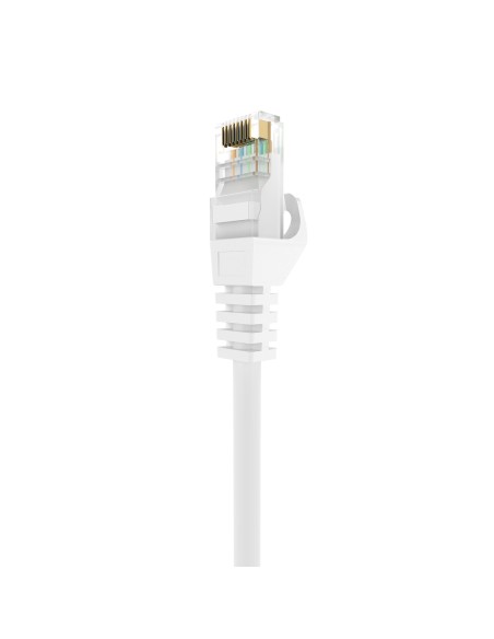 AISENS Cable de Red Latiguillo RJ45 LSZH Cat.6A 500 Mhz UTP AWG24, Blanco, 1.5M